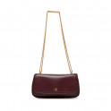 Bolso de hombro pequeño con cadena de herrajes con logo monograma