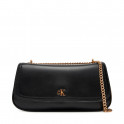 Bolso de hombro pequeño con cadena de herrajes con logo monograma