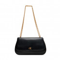 Bolso de hombro con cadena de herrajes con logo monograma