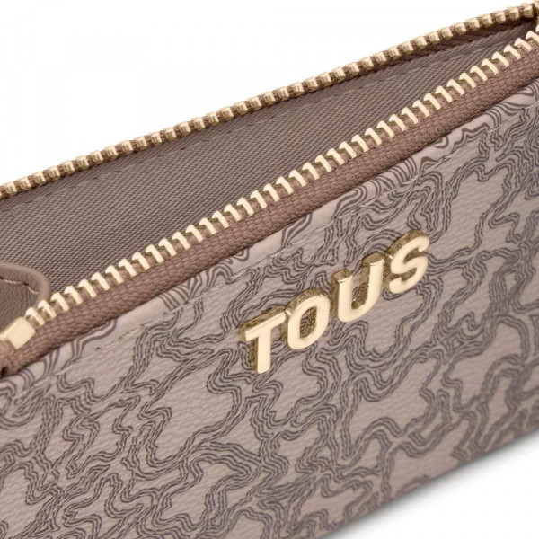 kaos-mini-lines-taupe-card-holder-wallet