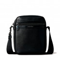 Bolsa de repórter texturizada com zíper