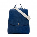 Small engraved flap backpack