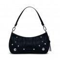 Bolso efecto piel bordados pequeño