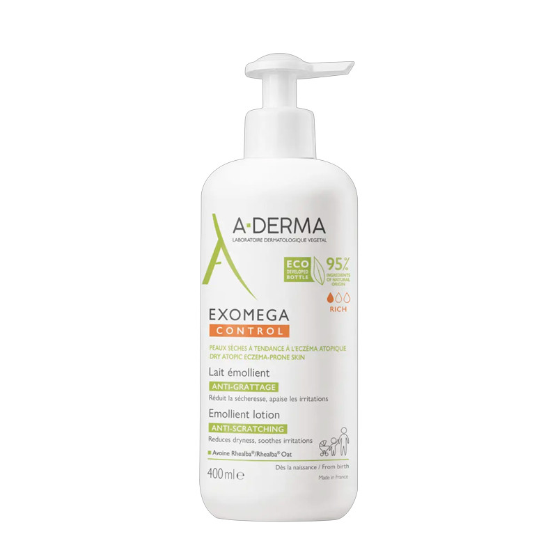 A-derma Trattamenti Corpo Controllo Exomega Latte emolliente anti-irritazione