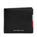 Bifold leather wallet with logo