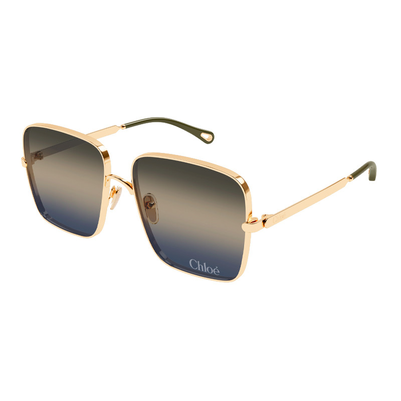 Chloe Women's Gold/Blue Sunglasses For Sunglasses Ch0324s