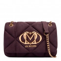 Geprägte Velours-Viola-Tasche