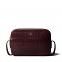 Crocodile-effect shoulder bag