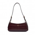 Small shoulder bag with crocodile effect