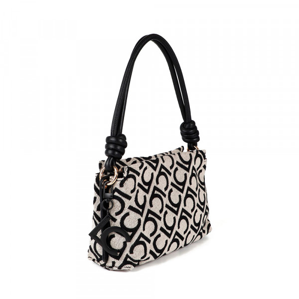 flocked-lc-jacquard-fabric-shoulder-bag