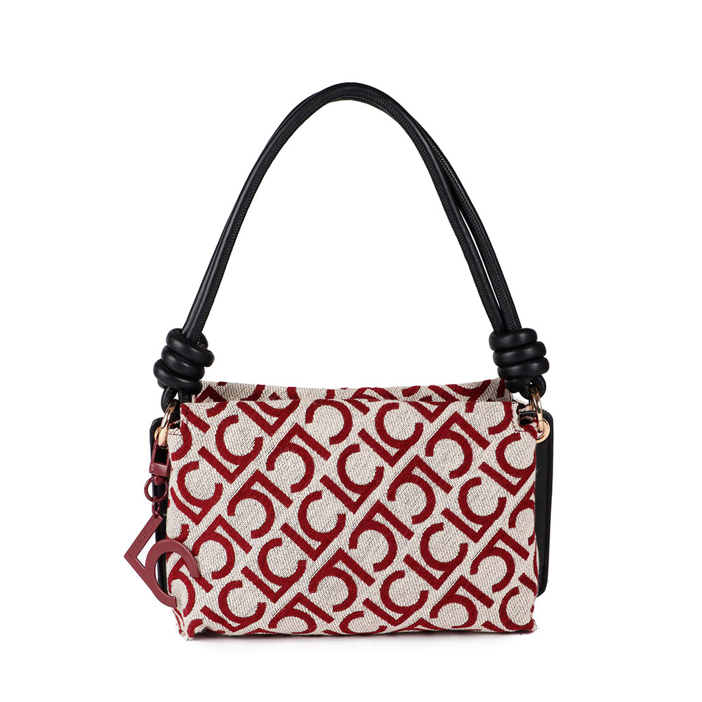 Lola Casademunt Borse da donna, articoli da toeletta e valigie Borsa a tracolla in tessuto jacquard LC floccato