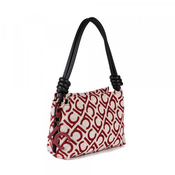 flocked-lc-jacquard-fabric-shoulder-bag