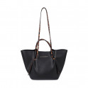 Bolso mini shopper detalles animal print