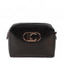 Sac bandoulière effet peau de serpent L