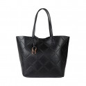 Monogrammed Shopper Bag with Diamond Logo