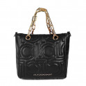 Logo Quilted Mini Shopper Bag