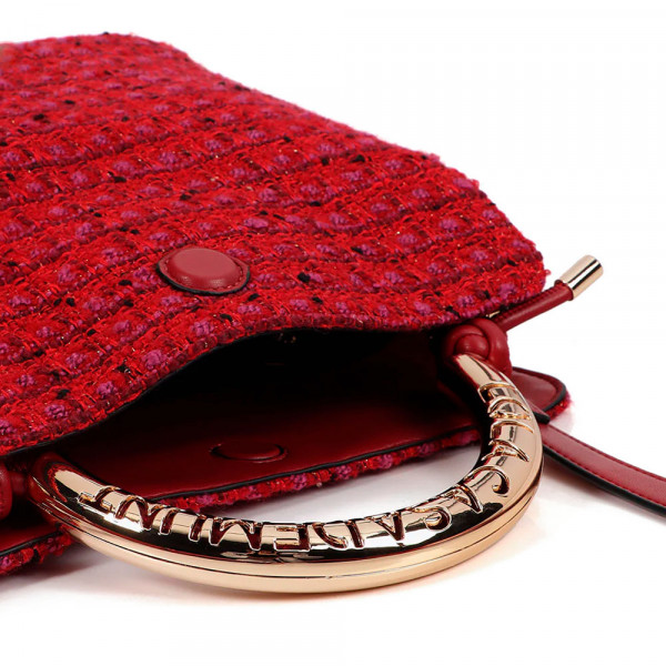 personalized-tweed-shoulder-bag-with-metal-handle