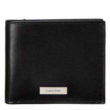 Gefaltetes Portemonnaie mit Logo-Plakette