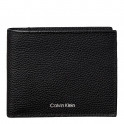 Folded wallet with engraved logo