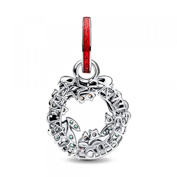 double-christmas-wreath-pendant-charm-794238c01 double-christmas-wreath-pendant-charm-794238c01