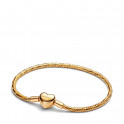 Snake Chain Bracelet with Heart Clasp 564236C00