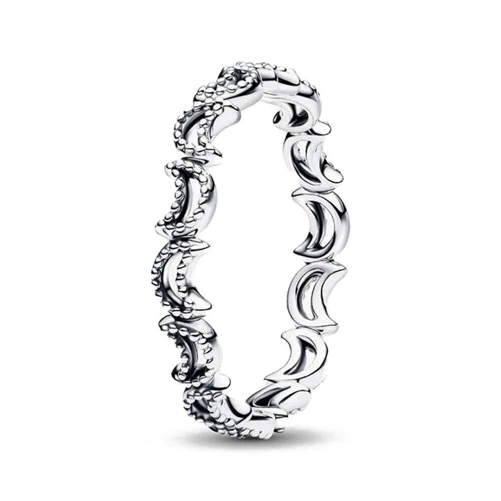 Pandora Silver Rings Crescent Moon Ring 194258C00
