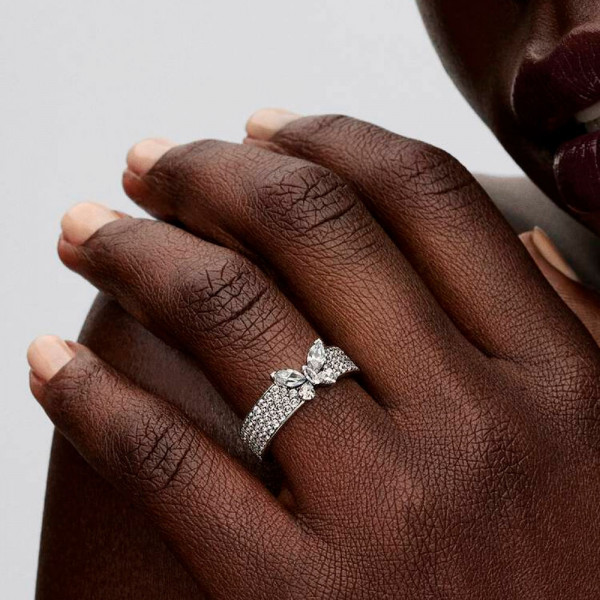 bague-papillon-large-scintillante-194270c01 bague-papillon-large-scintillante-194270c01