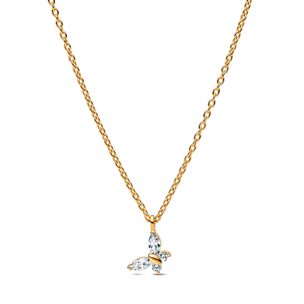 Pandora Gold/Golden Necklaces Butterfly Necklace 364267C01