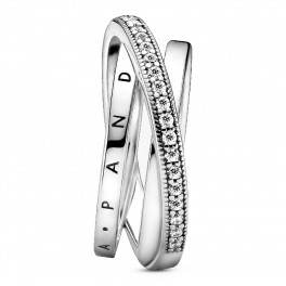 Triple Alliance Cross Ring in Pavé 199057C01 - Pandora - Trenfit