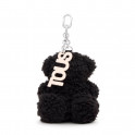 Portachiavi in pile nero Bold Bear