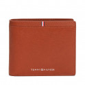 Corporate folding wallet with flap and logo