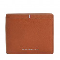 Leather bifold wallet with logo