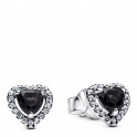 Raised Heart Stud Earrings 298427C03