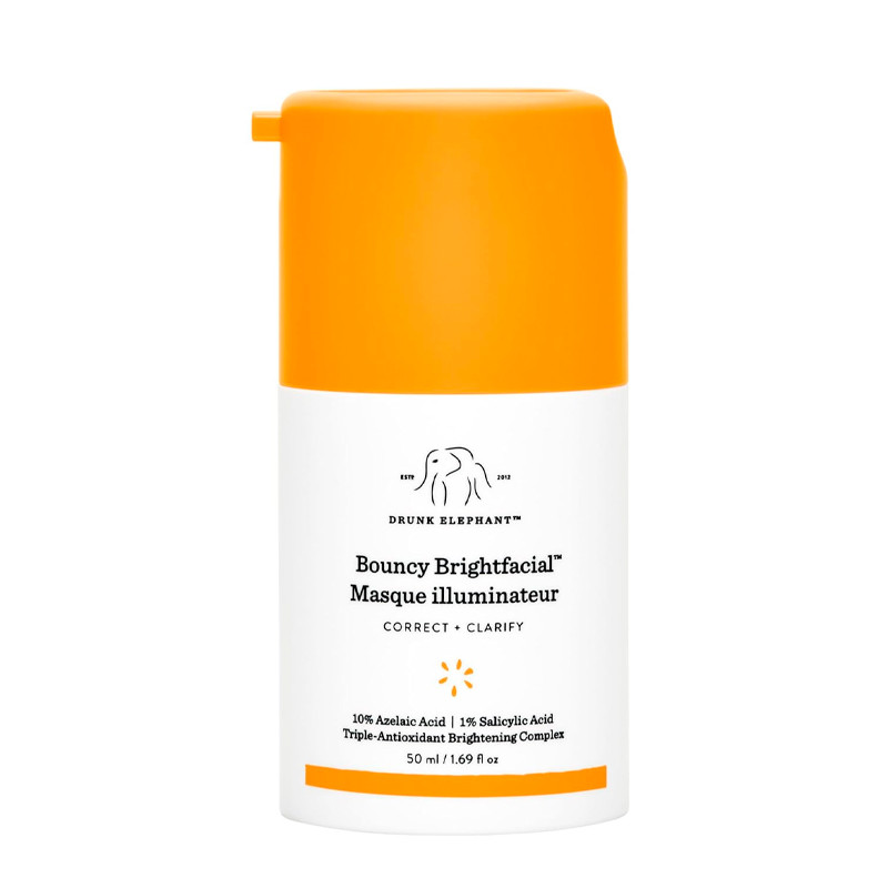 Drunk Elephant Cosméticos Faciais Bouncy Brightfacial Máscara com efeito peeling