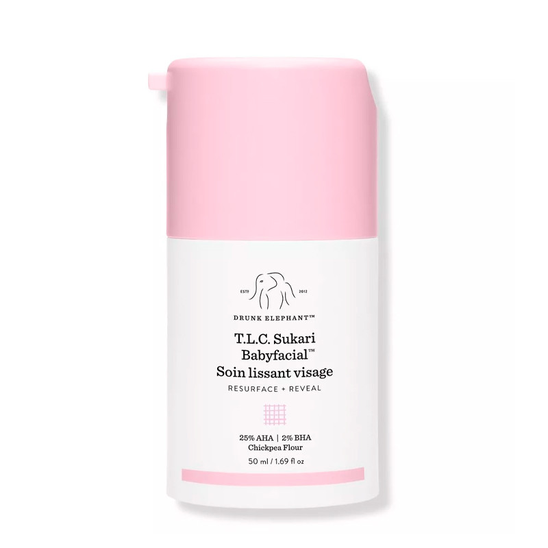 Drunk Elephant Cosméticos Faciais TLC Sukari Babyfacial Tratamento revitalizante