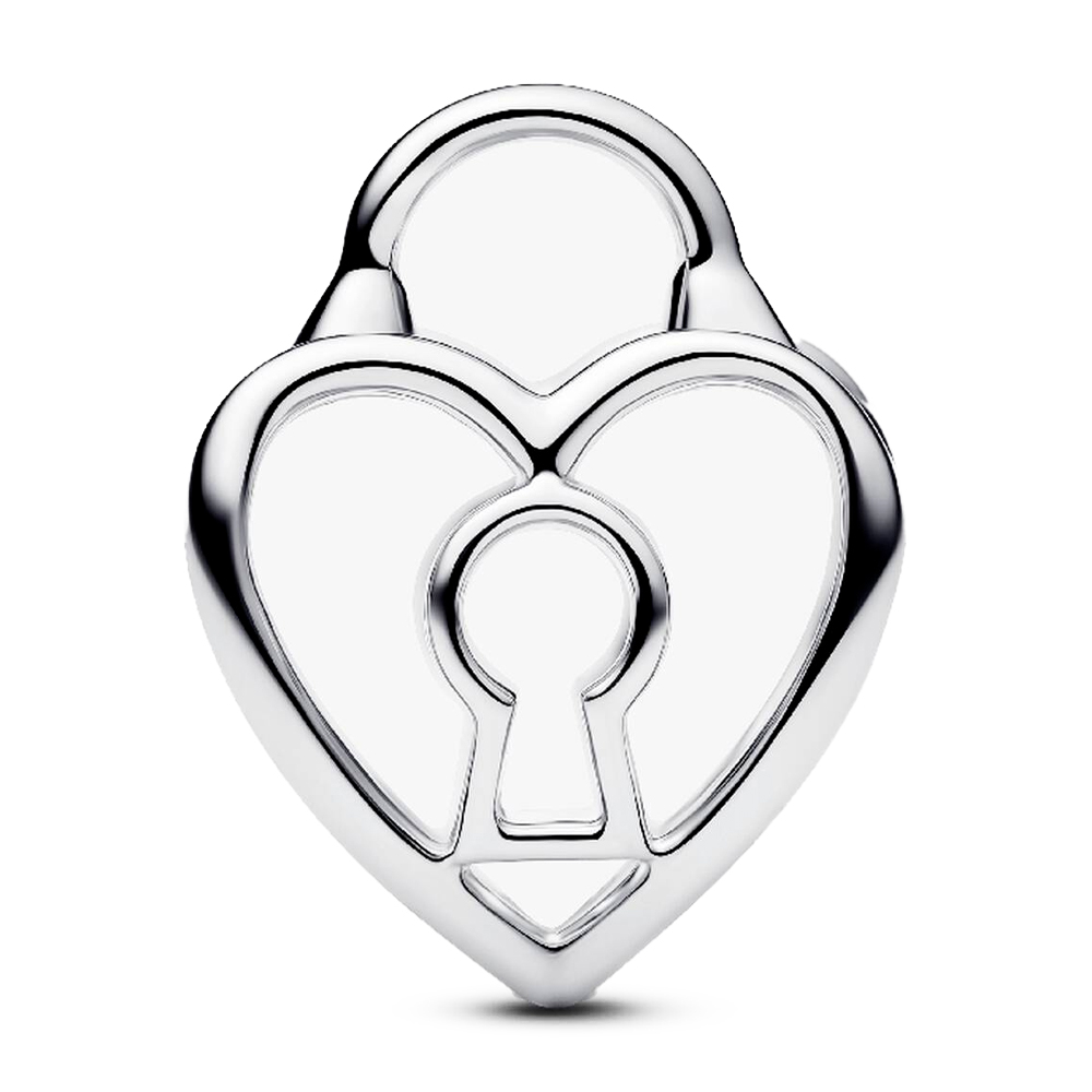 Pandora Charms Ciondolo a forma di cuore in filigrana con lucchetto 794358000