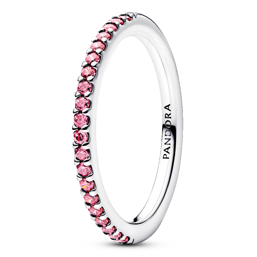 Pandora Anelli Anello con fascia rosa scintillante 192999C02