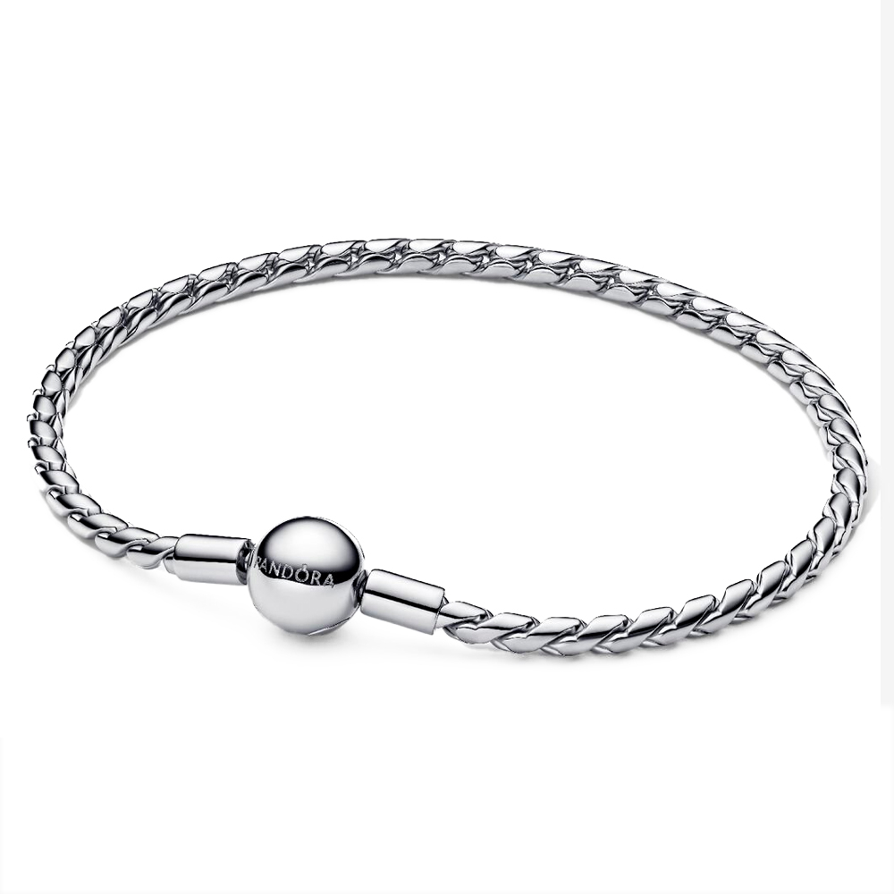 Pandora Silver Bracelets Winged Chain Bracelet With Round Clasp In Sterling 594028C00