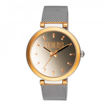 analog-watch-with-steel-bracelet-and-aluminum-case-in-ipg-gold-color-tous-s-mesh-mirror