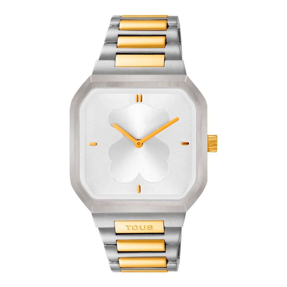 Tous Orologi Donna Orologio analogico D-Bear in argento e oro