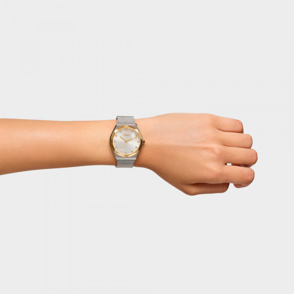 montre-analogique-avec-bracelet-en-acier-et-acier-plaque-or-maille-ronde