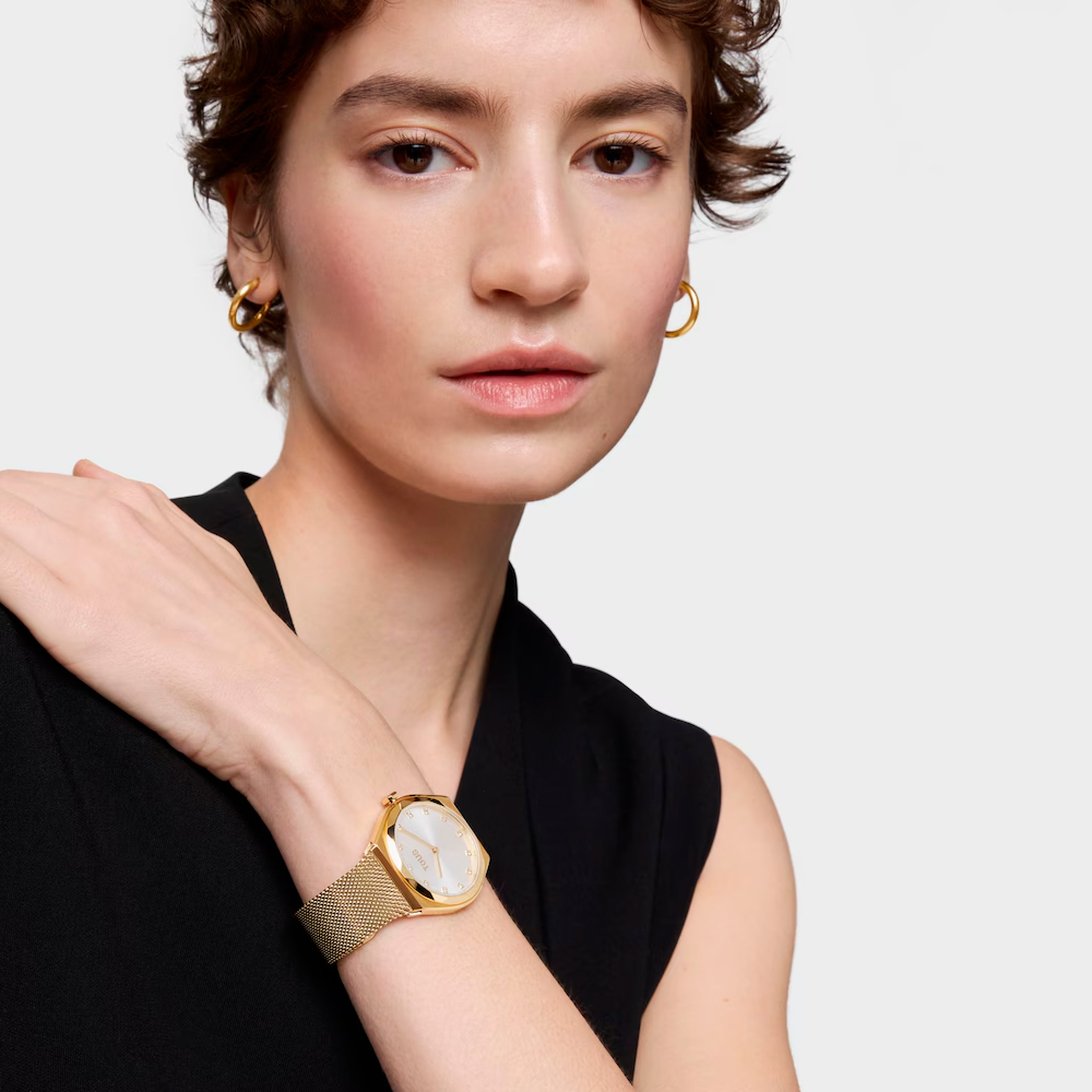 Tous Reloj Analógico Con Brazalete De Acero Dorado Karat Round Mesh – imagen 2
