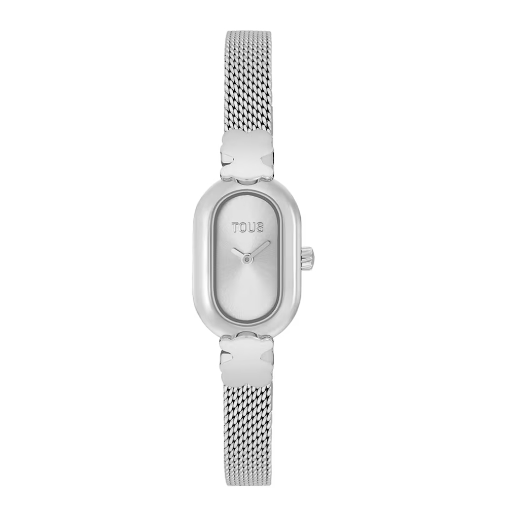 Tous Orologi Donna Orologio analogico con bracciale ovale in acciaio Icon