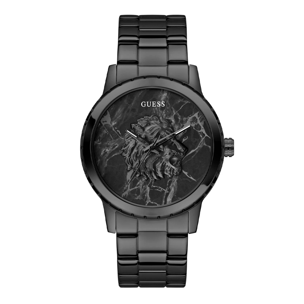 Guess Hombre Negro Relojes Reloj Monarch Gw0958g3
