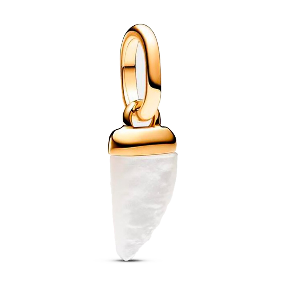Pandora Gold/Golden Charms Me Shark Tooth Mini Pendant Charm 763373C01