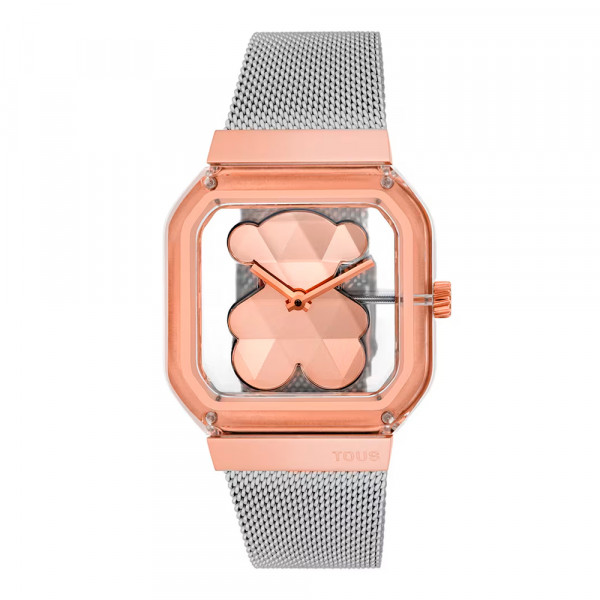 reloj-analogico-con-brazalete-de-acero-y-acero-rosado-d-bear-party