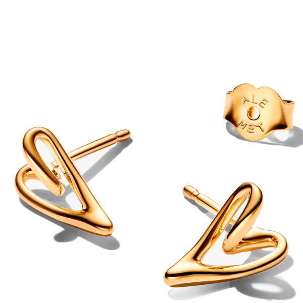 small-heart-stud-earrings-organic-shape