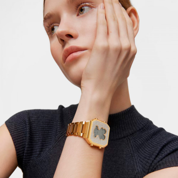 d-bear-digital-watch-with-gold-ipg-steel-bracelet-and-cubic-zirconia