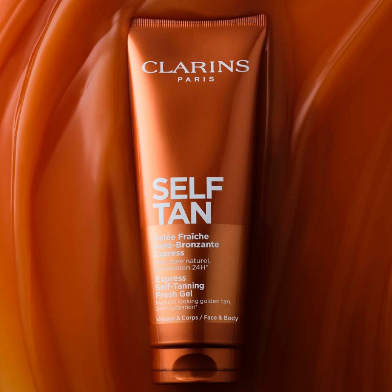 Clarins Gelée Fraîche Auto - Bronzante Express Autobroncedor Rostro Y Cuerpo – imagen 3