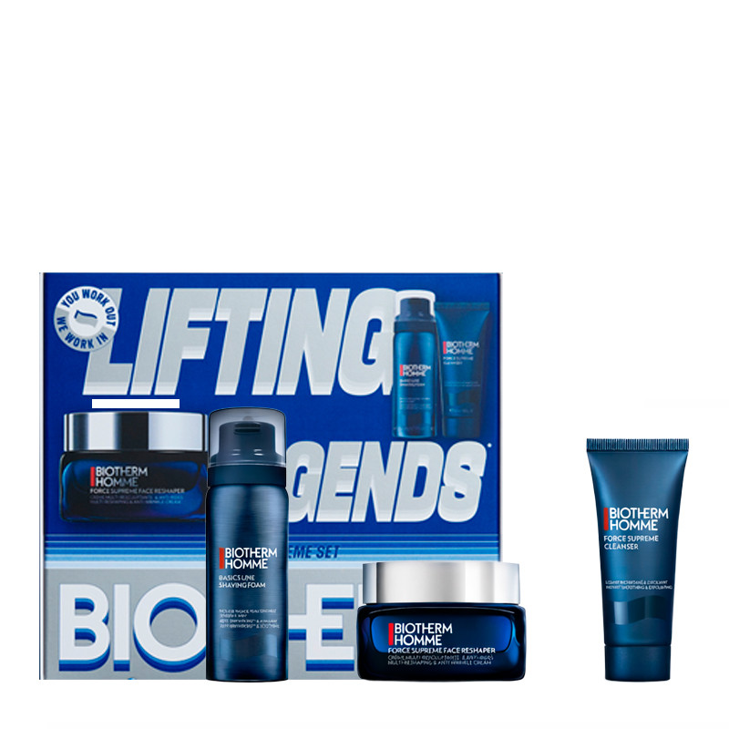Biotherm Men's Cream Face Skin Care Force Supreme Reshaper Set